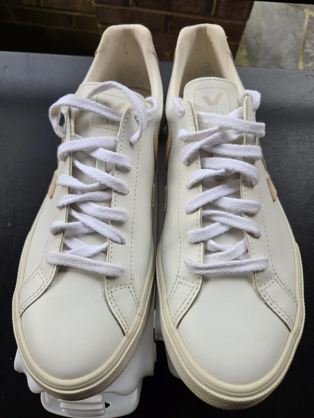 VEJA Campo Leather Sneakers White Beige Neutral Minimalist Clean Girl Aesthetic